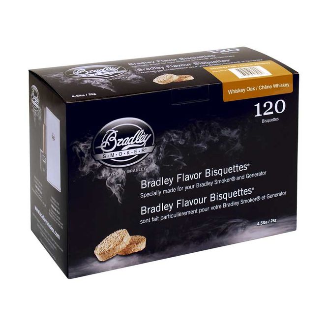Hovedbilde Bradley Røykbriketter Whiskey Oak 120